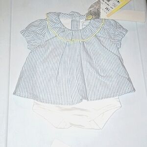 BOBOLI BLUE AND GREE GIRL MATCHING SET